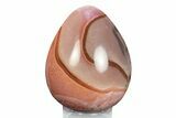 Polished Polychrome Jasper Egg - Madagascar #245703-1